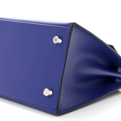 Hermes Epsom Kelly Sellier 28 Bleu Electrique 9 of 10