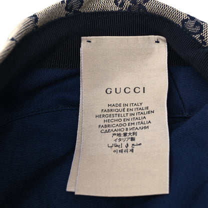 Gucci Monogram Flat Cap M Navy 9 of 9