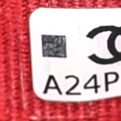 Chanel Lambskin Quilted Flap Card Holder Wallet Red 8 of 10