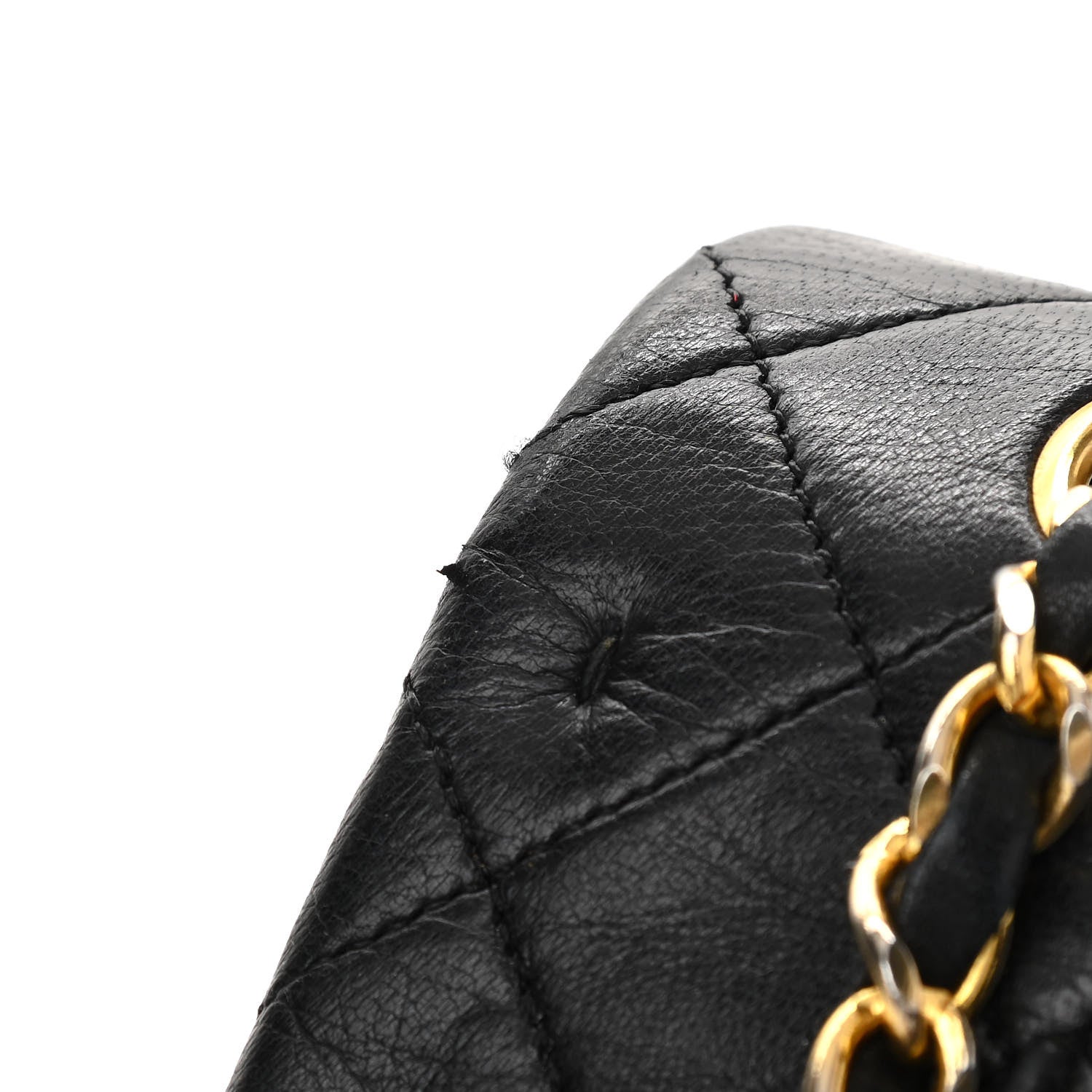 Chanel Lambskin Quilted Medium Double Flap Black 11 of 14