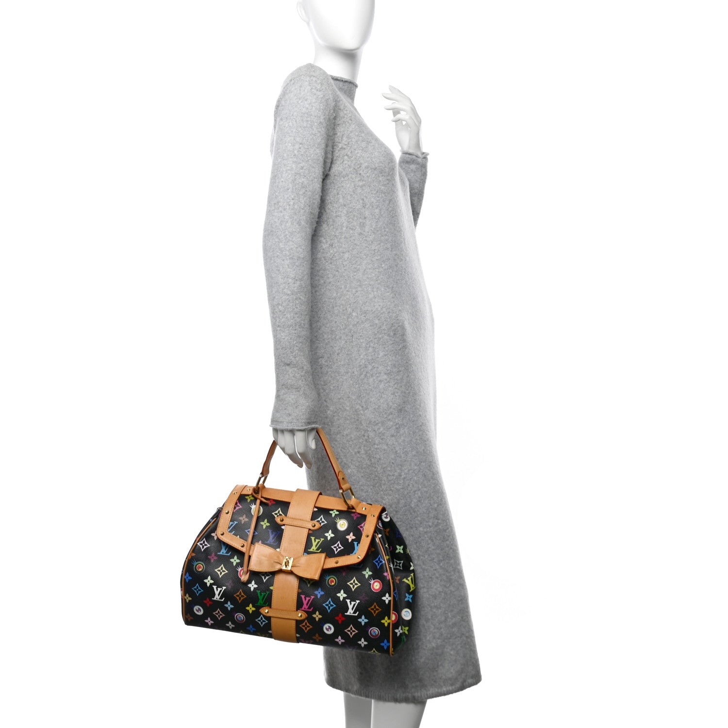 Louis Vuitton Monogram Multicolor Murakami Eye Love You Black 2 of 11