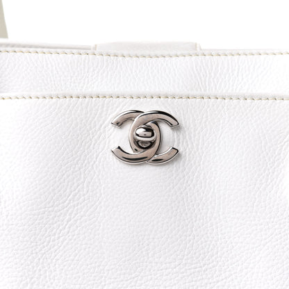 Chanel Calfskin Cerf Executive Shopper Tote White 8 of 15