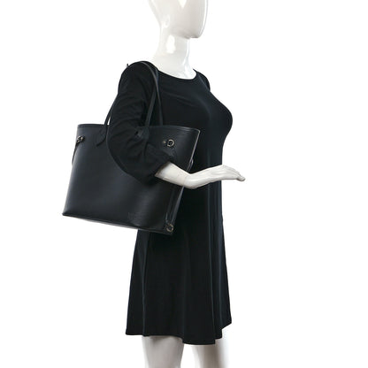 Louis Vuitton Epi Neverfull MM Black 2 of 8