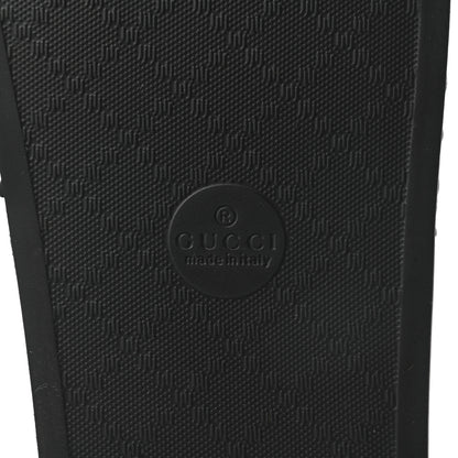 Gucci Rubber Matelasse Mens Slide Sandals 8 Black 6 of 7
