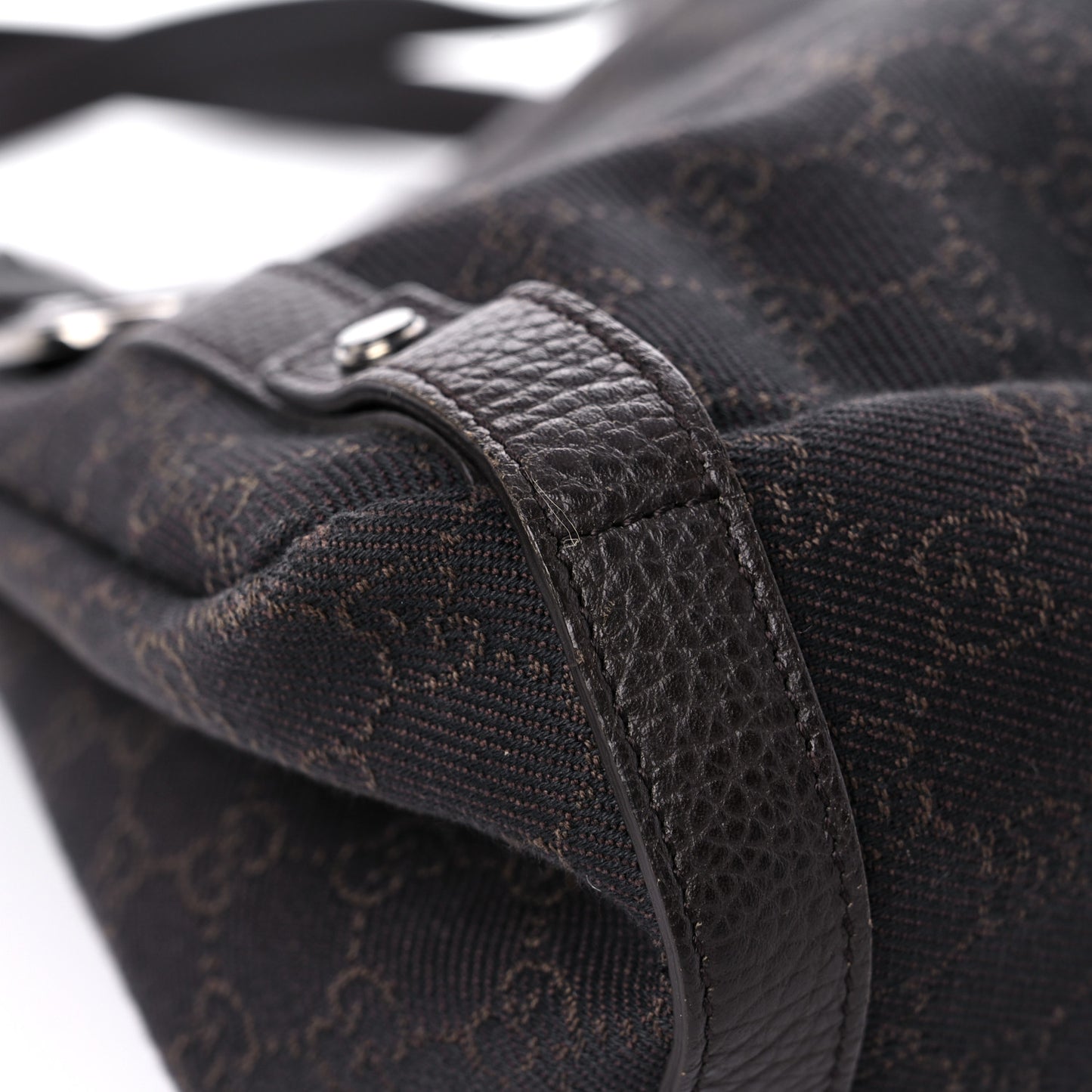 Monogram Medium Abbey Shoulder Bag Chocolate