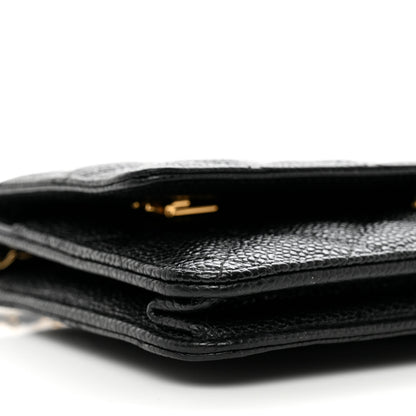 Chanel Caviar Quilted Wallet on Chain WOC Black 10 of 11