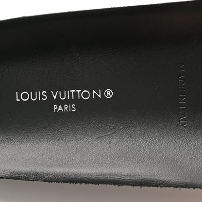 Louis Vuitton Suede Shearling Polar Flat Half Boots 37 Black 8 of 14