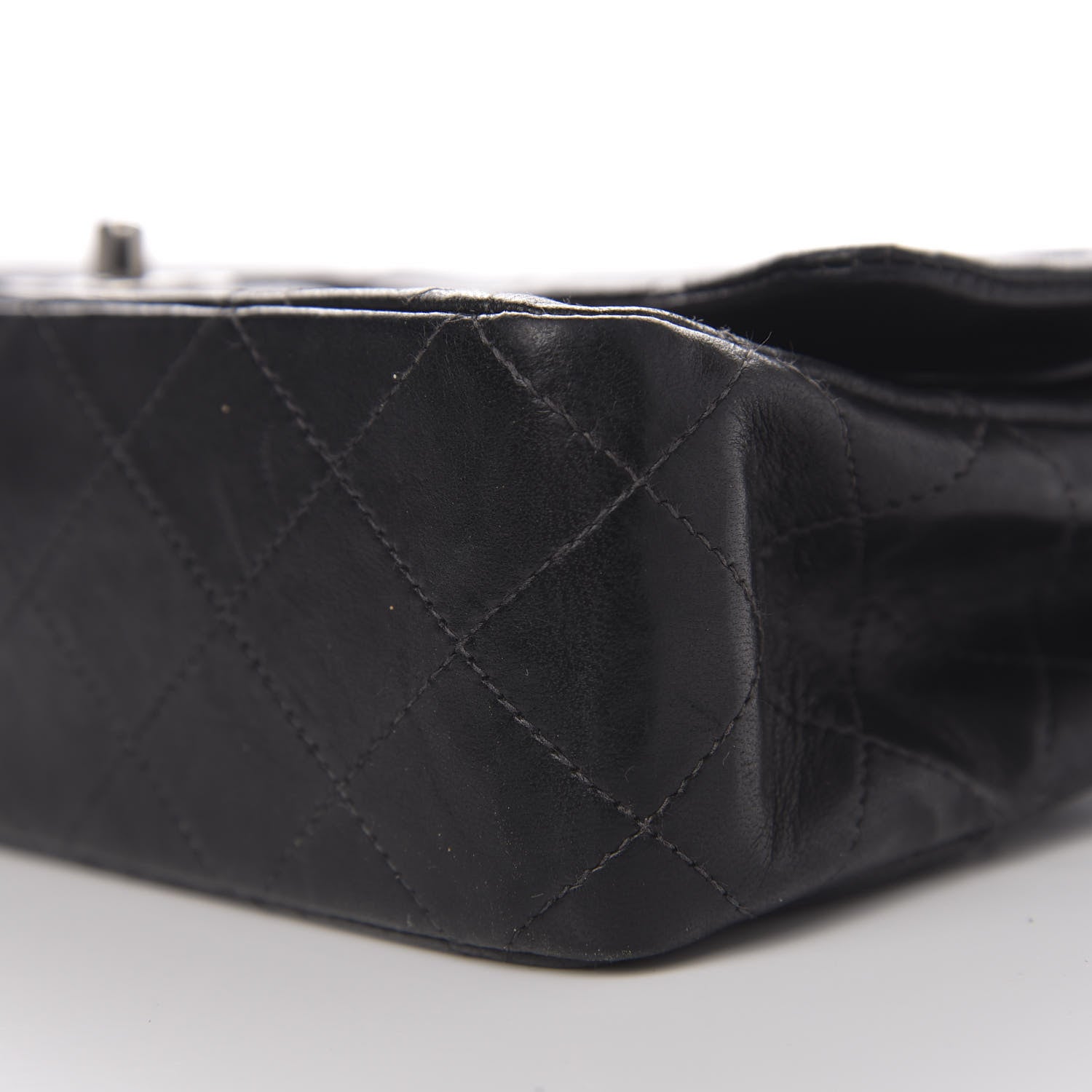 Chanel Lambskin Quilted Medium Double Flap Black 9 of 10