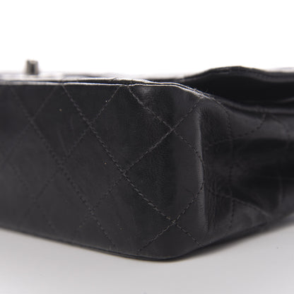 Chanel Lambskin Quilted Medium Double Flap Black 9 of 10