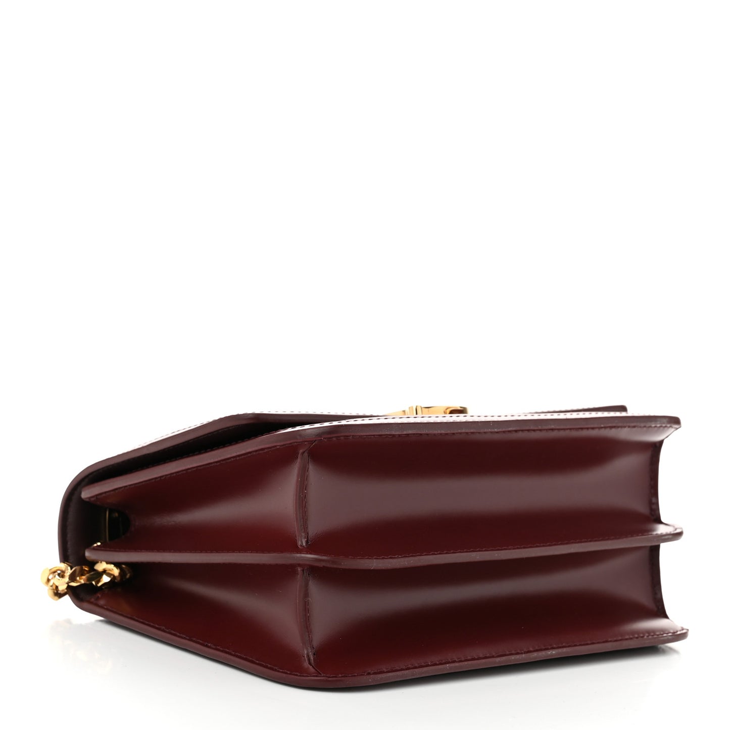 Calfskin Monogram Embossed Small TB Chain Bag Oxblood