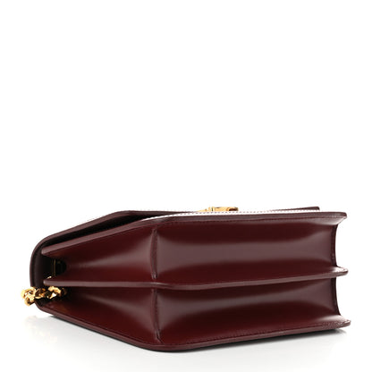 Burberry Calfskin Monogram Embossed Small TB Chain Bag Oxblood 4 of 9