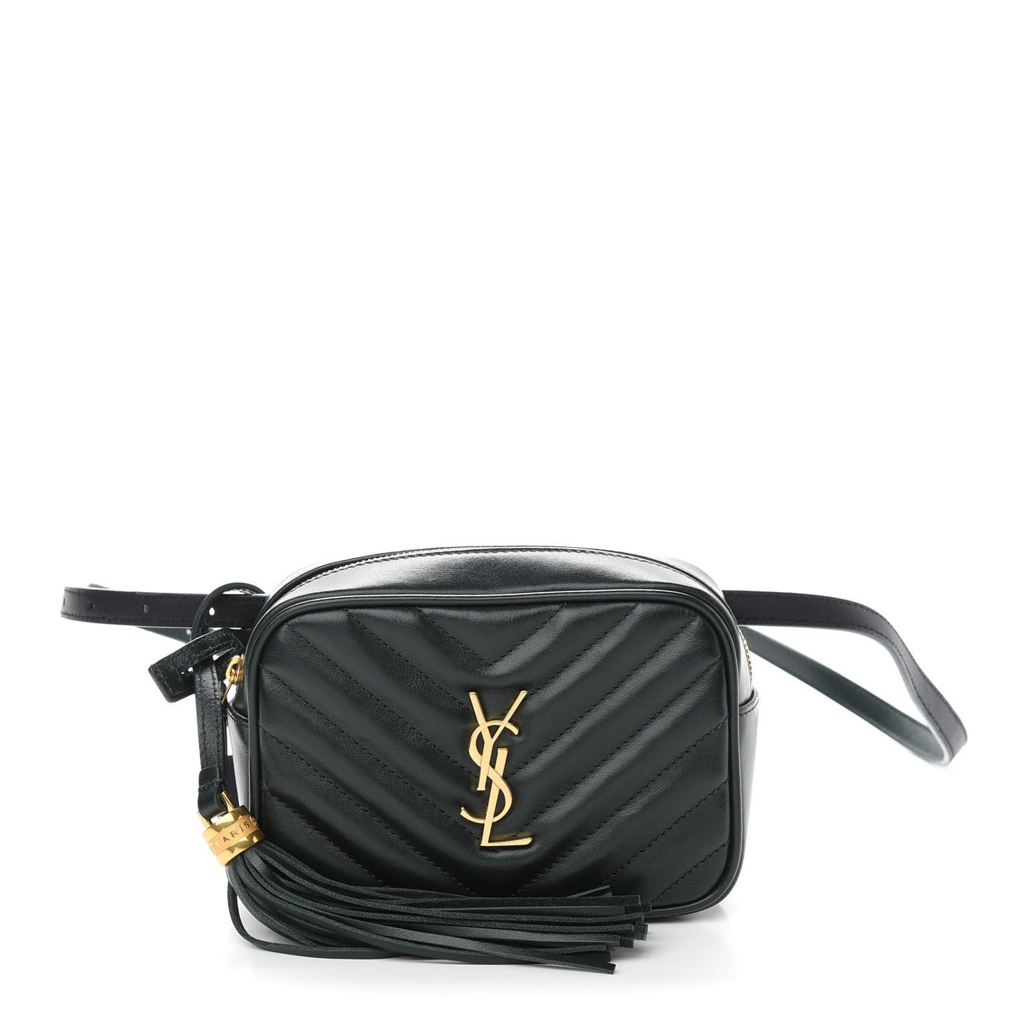 Calfskin Matelasse Monogram Lou Belt Bag Dark Green