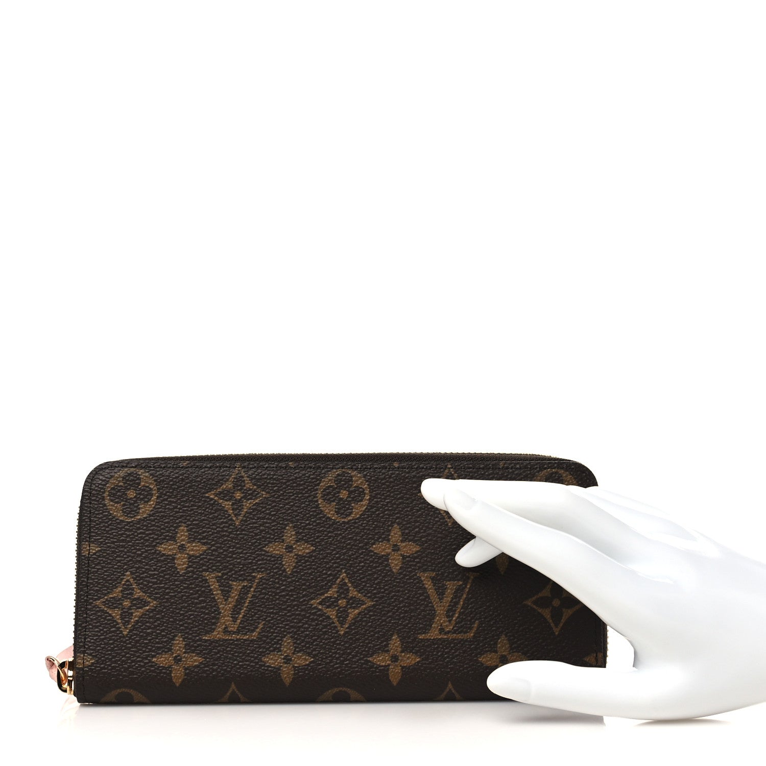 Louis Vuitton Monogram Clemence Wallet Rose Ballerine 2 of 8