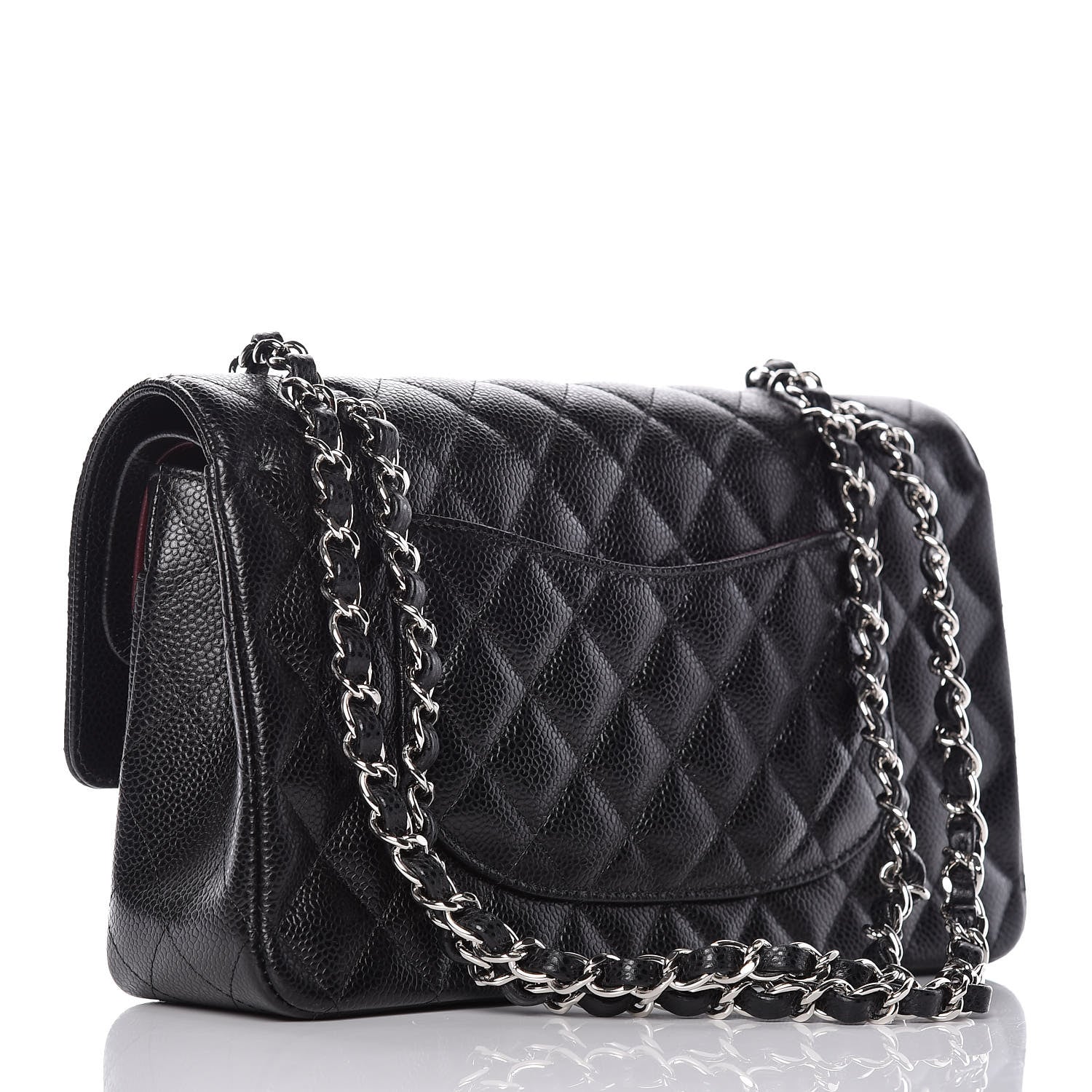 Chanel Caviar Quilted Medium Double Flap Black 3 of 10