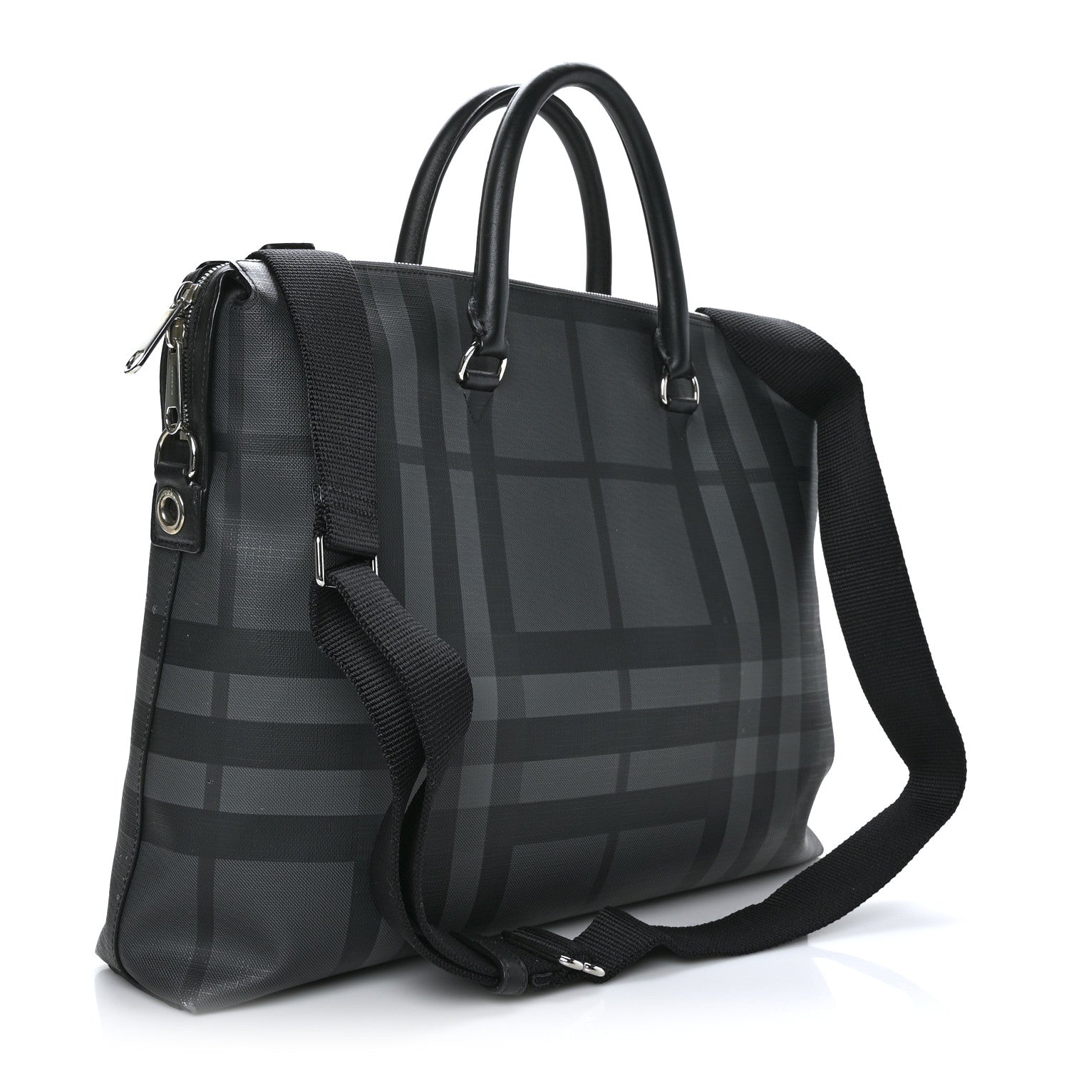 Burberry London Check Large Briefcase Black 2 of 9