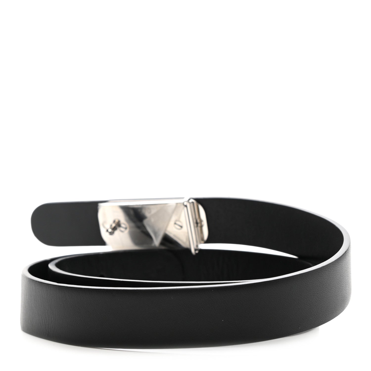 Chanel Calfskin Baguette Crystal CC Belt 70 28 Black 2 of 7