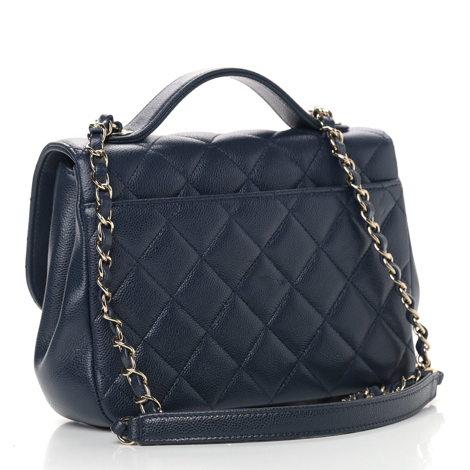 Chanel Caviar Quilted Medium Business Affinity Flap Navy 3 of 14