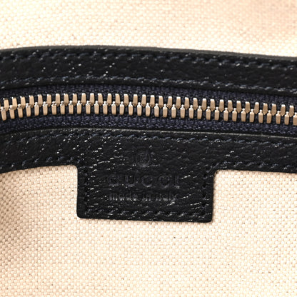 Gucci GG Supreme Monogram Textured Dollar Calfskin Web Small Ophidia Half Moon Hobo Beige Blue 7 of 10