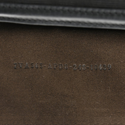 Fendi Recycled Fabric Jacquard Vitello King FF 1974 Baguette Soft Trunk Phone Pouch Brown 7 of 14