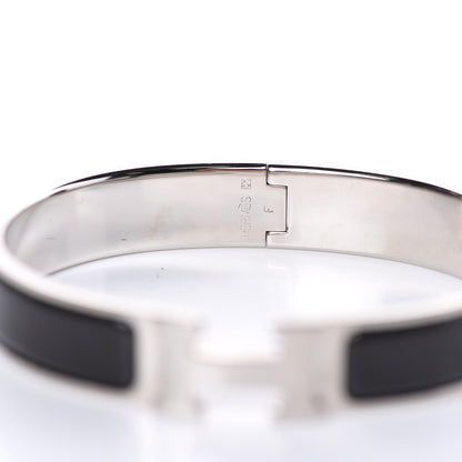 Hermes Enamel Narrow Clic Clac H Bracelet GM Black 4 of 6