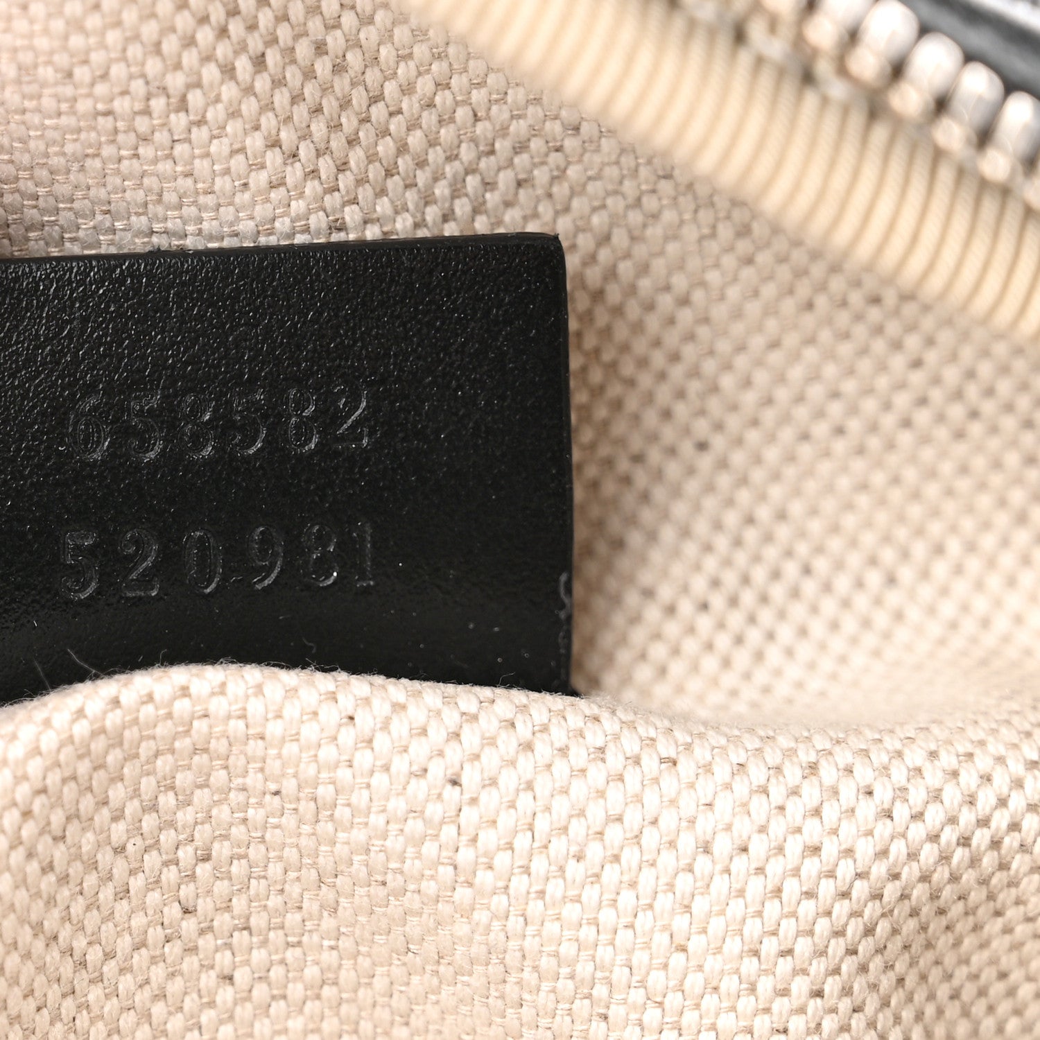 Gucci Calfskin GG Tennis Embossed Belt Bag Black 6 of 9