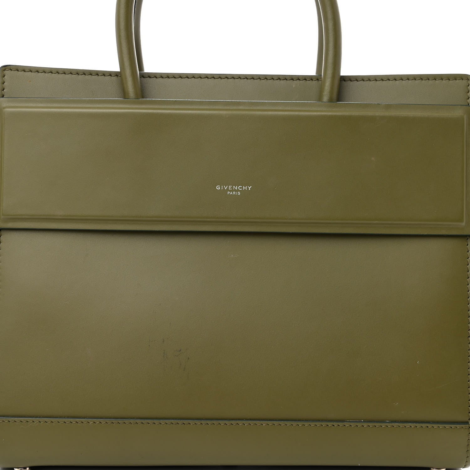 Givenchy Smooth Calfskin Small Horizon Satchel Khaki 7 of 24