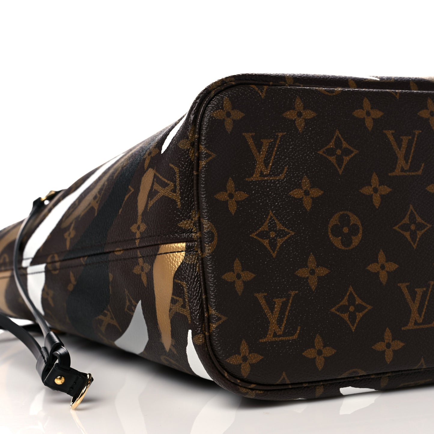 X LOL Monogram Neverfull MM Gold Silver