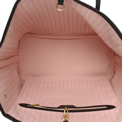 Louis Vuitton Damier Ebene Neo Neverfull MM Rose Ballerine 5 of 15