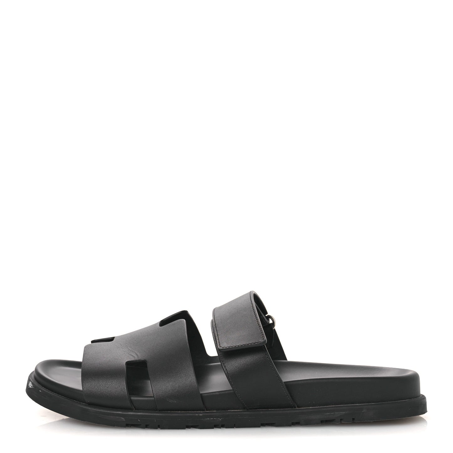 Calfskin Mens Chypre Sandals 44 Black
