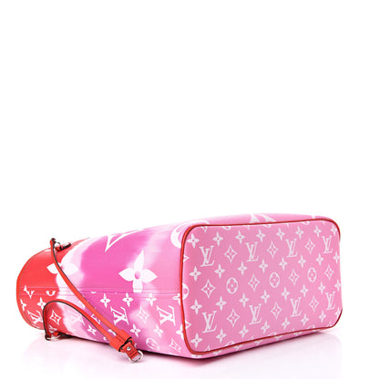 Louis Vuitton Monogram Escale Neverfull MM Rouge 4 of 12