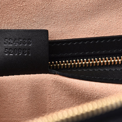 Gucci Suede Patent Web Medium Ophidia Top Handle Dome Bag Nocciola Black 6 of 10