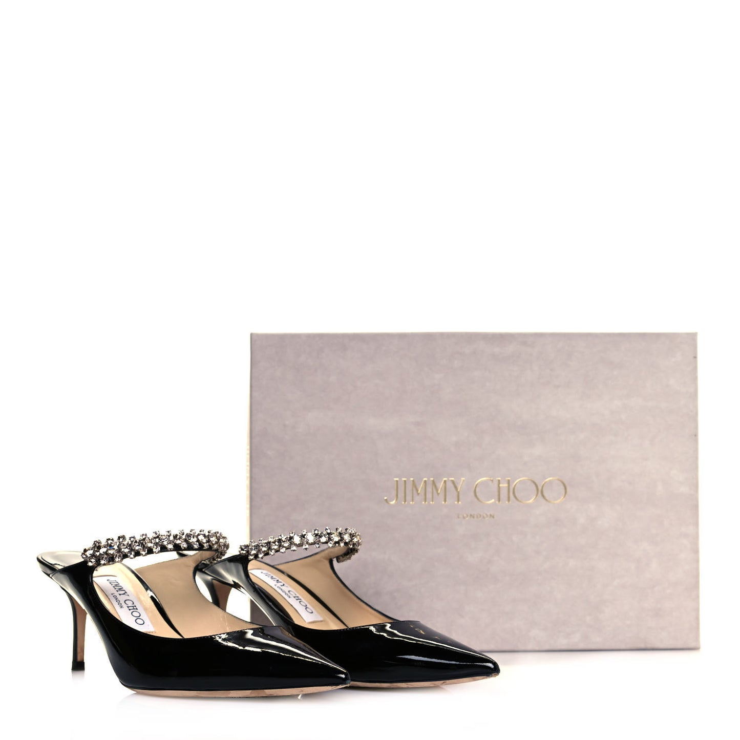 Patent Crystal Bing 65 Pumps 39.5 Black