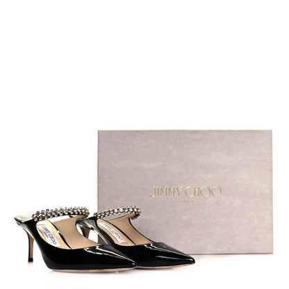 Jimmy Choo Patent Crystal Bing 65 Pumps 39.5 Black 8 of 8