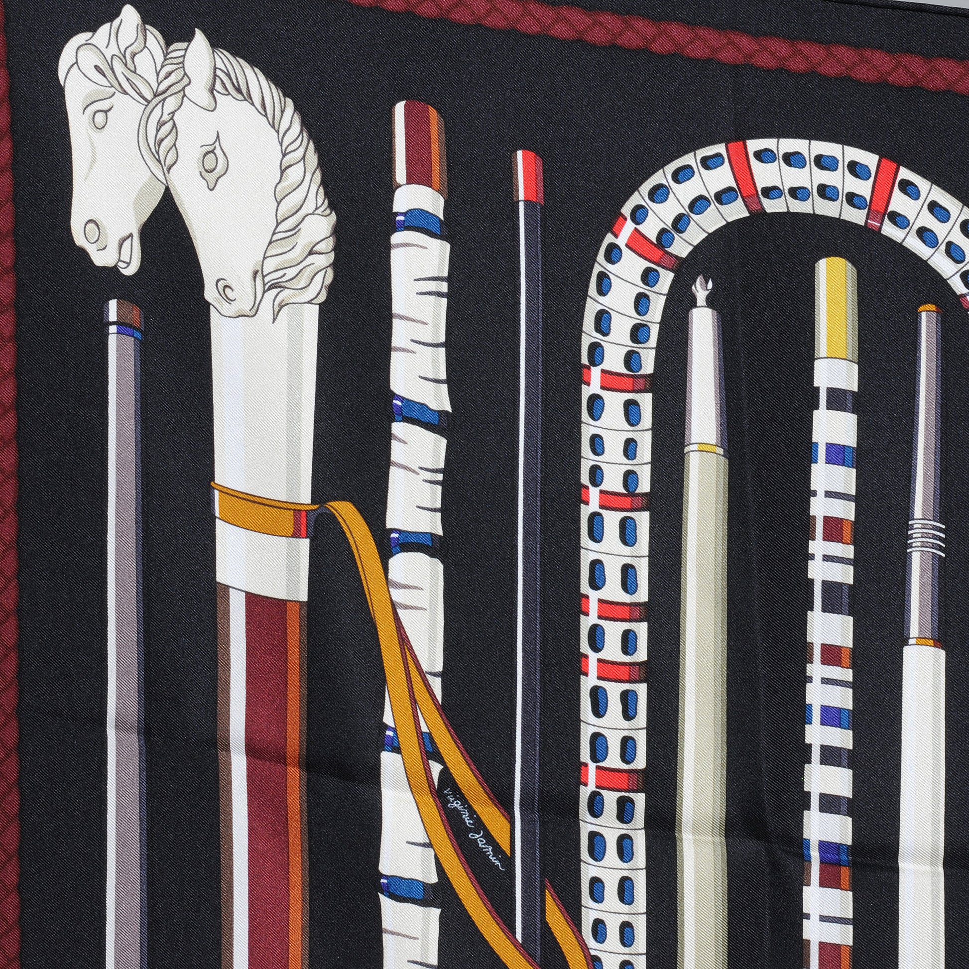 Hermes Silk Les Cannes Scarf 90 7 of 8