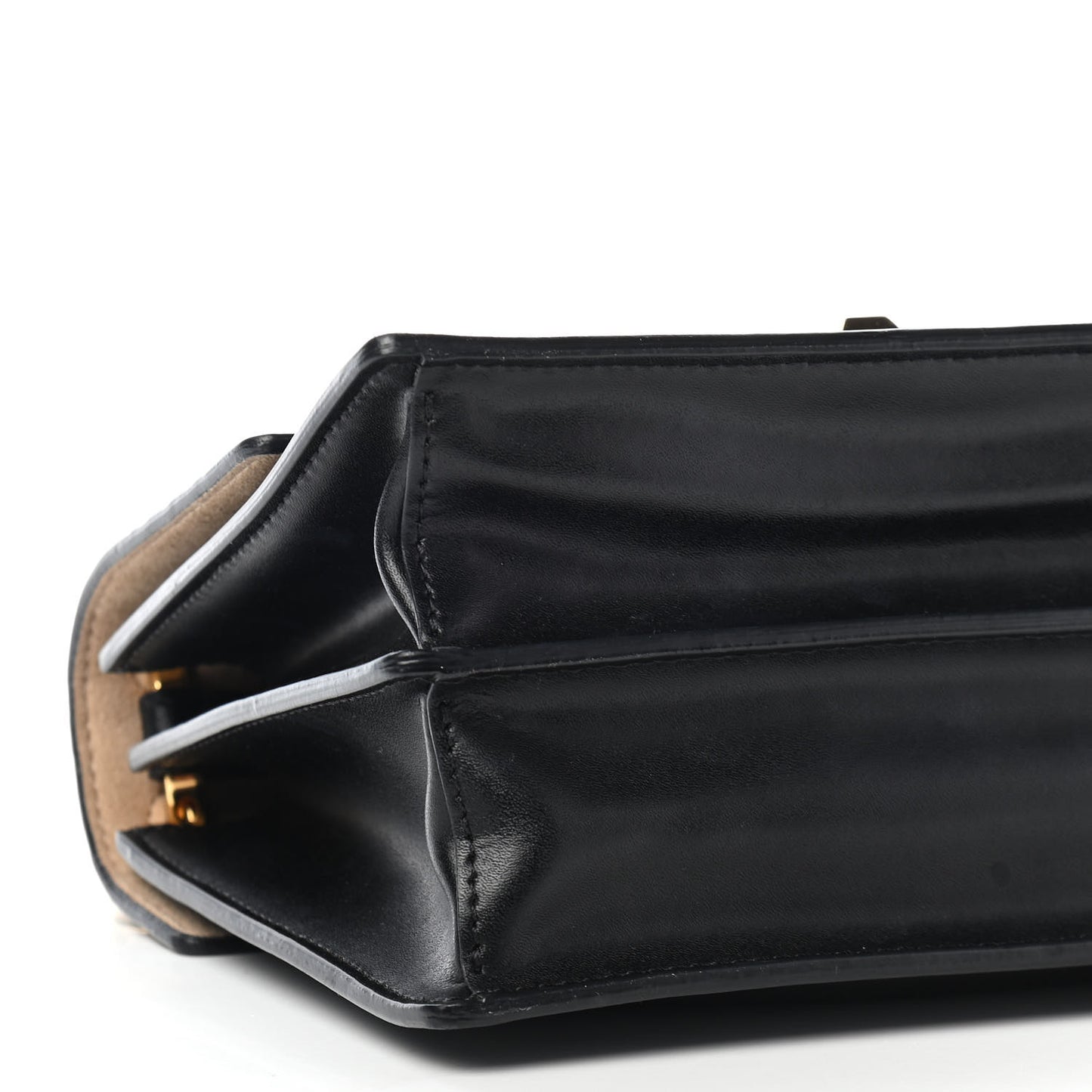 Vitello Liberty Bi-Color FF 1974 Embossed Small Kan I Shoulder Bag Black Maya