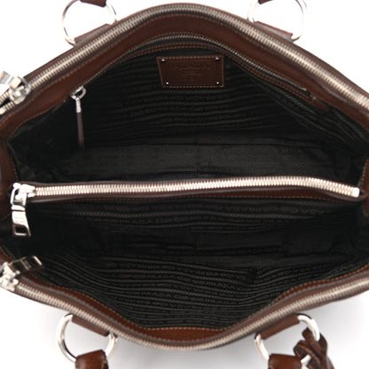 Prada Vitello Daino Tote Palissandro 5 of 9
