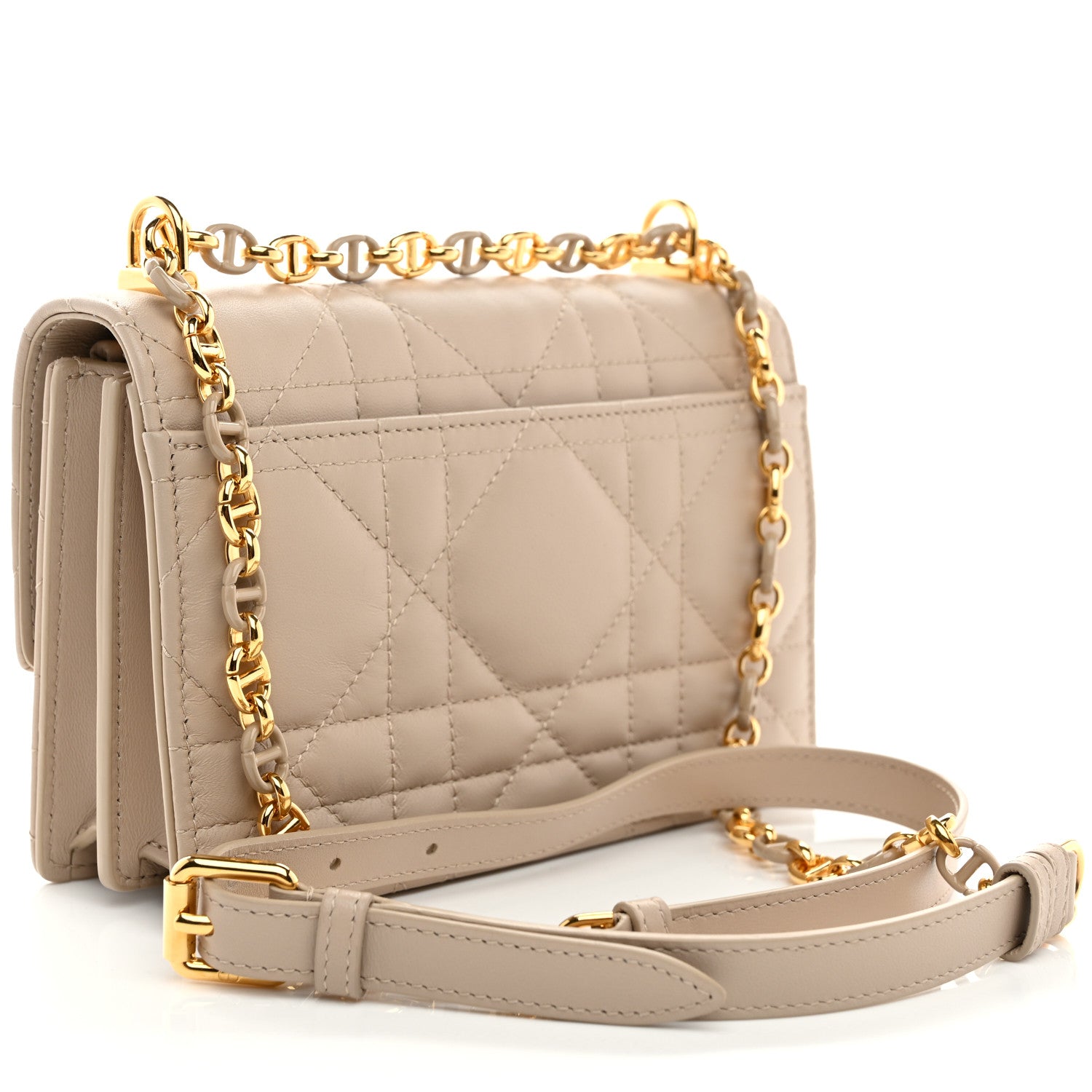 Christian Dior Lambskin Macrocannage Mini Miss Caro Bag Caramel Beige 3 of 10