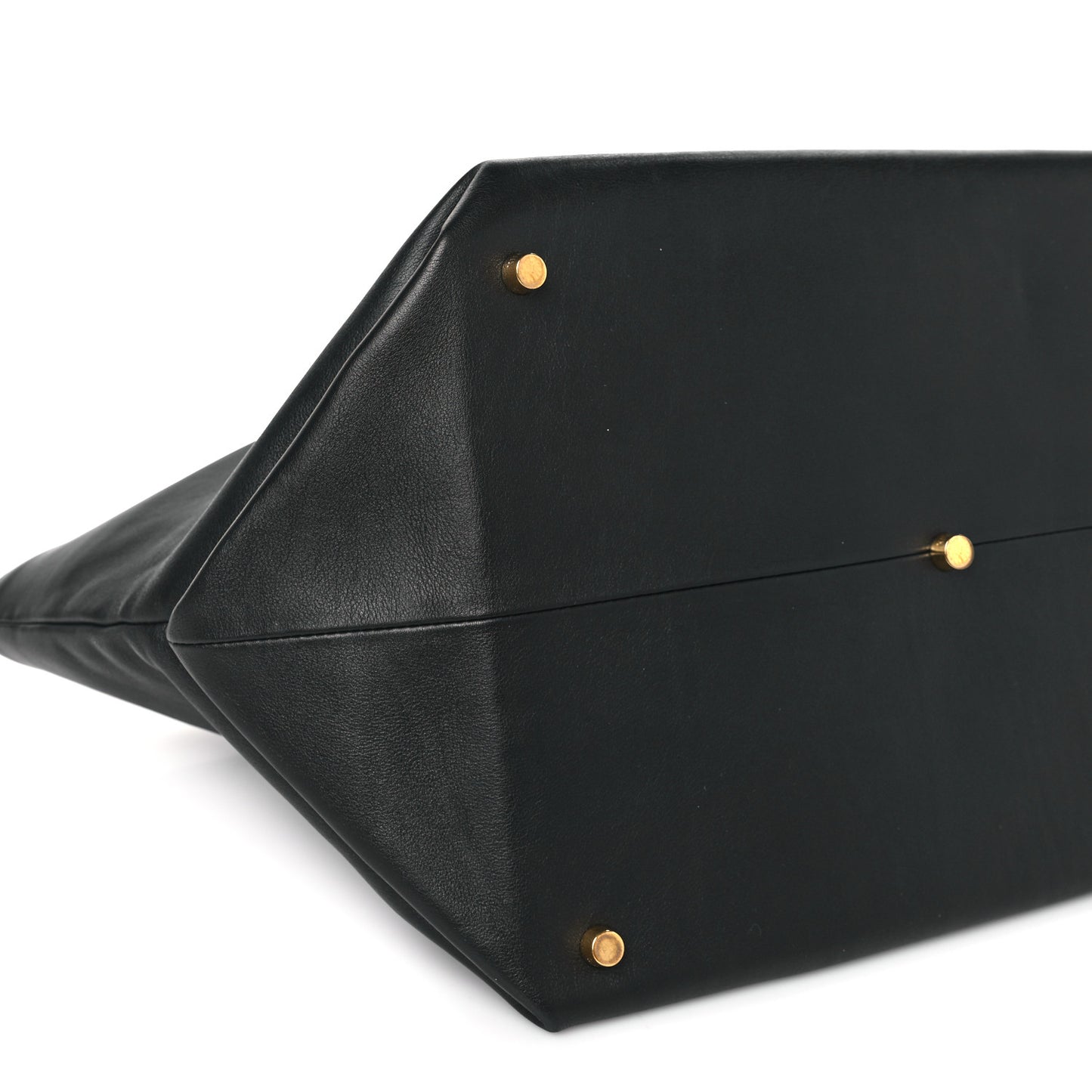 Smooth Calfskin Medium Amelia East West Tote Black