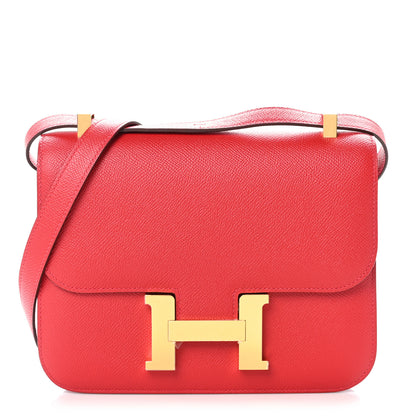 Hermes Epsom Constance 1-24 Rouge Casaque 1 of 12