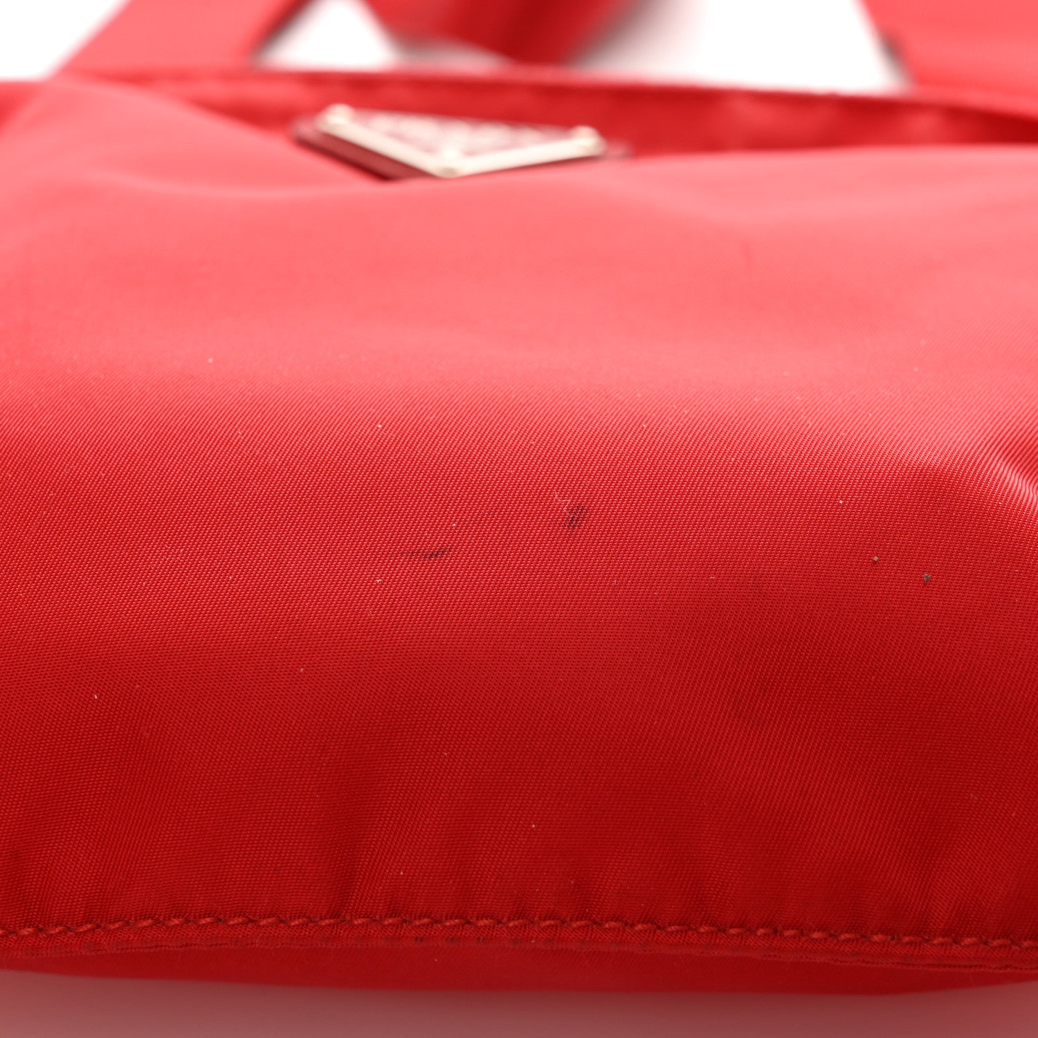 Prada Nylon Vela Saffiano Flat Messenger Bag Rosso 12 of 14