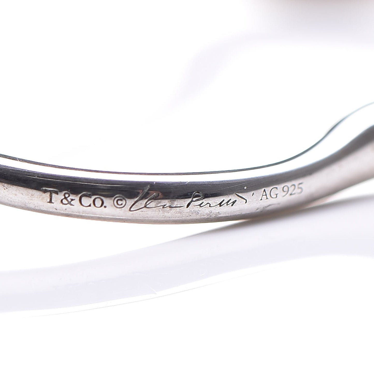Sterling Silver Small Elsa Peretti Open Heart Hoop Earrings