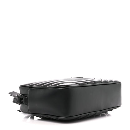Saint Laurent Calfskin Matelasse Monogram Monochrome Lou Camera Bag Black 4 of 10