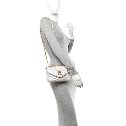 Louis Vuitton Calfskin LV New Wave Chain Bag Ivory 2 of 10