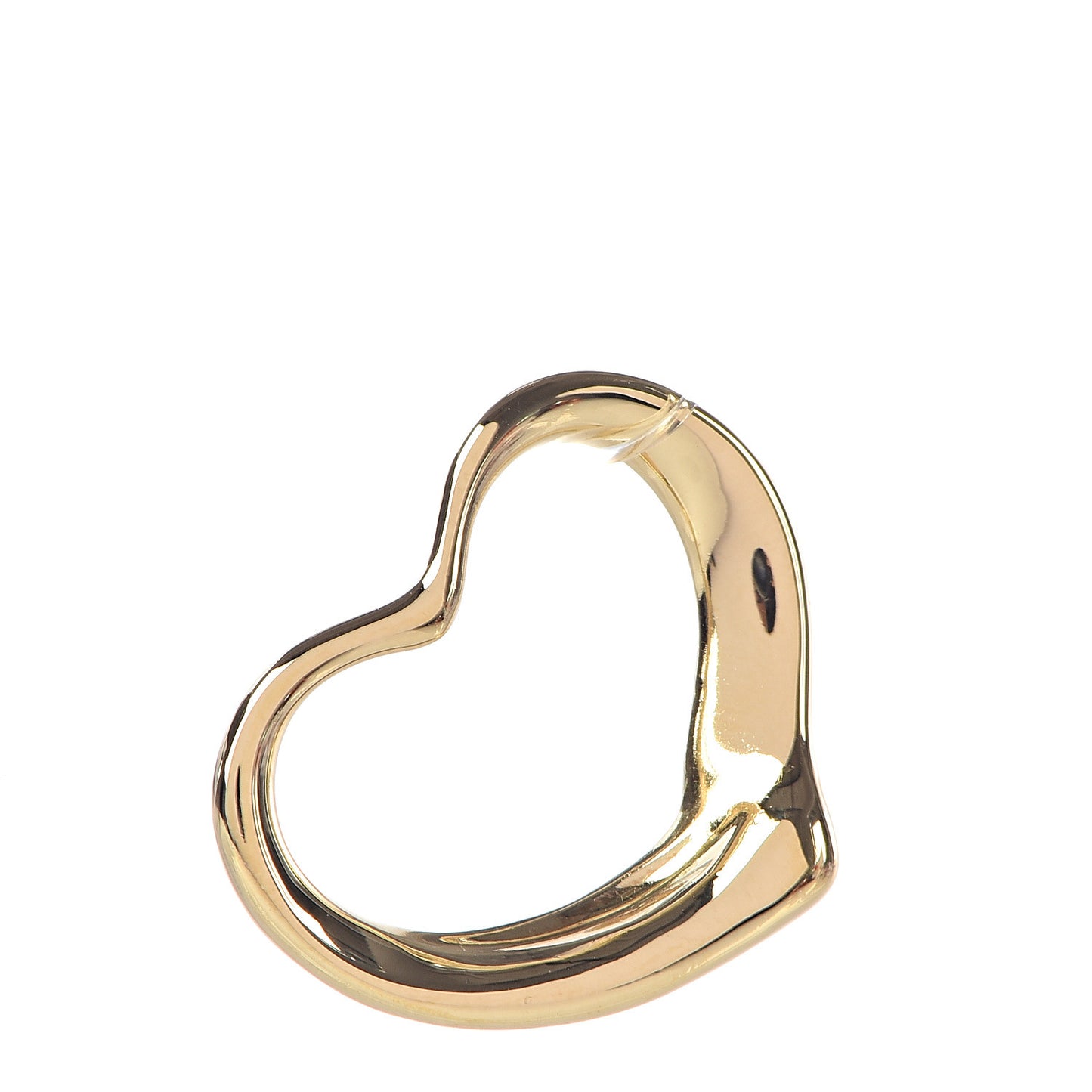 18K Yellow Gold 22mm Elsa Peretti Open Heart Pendant