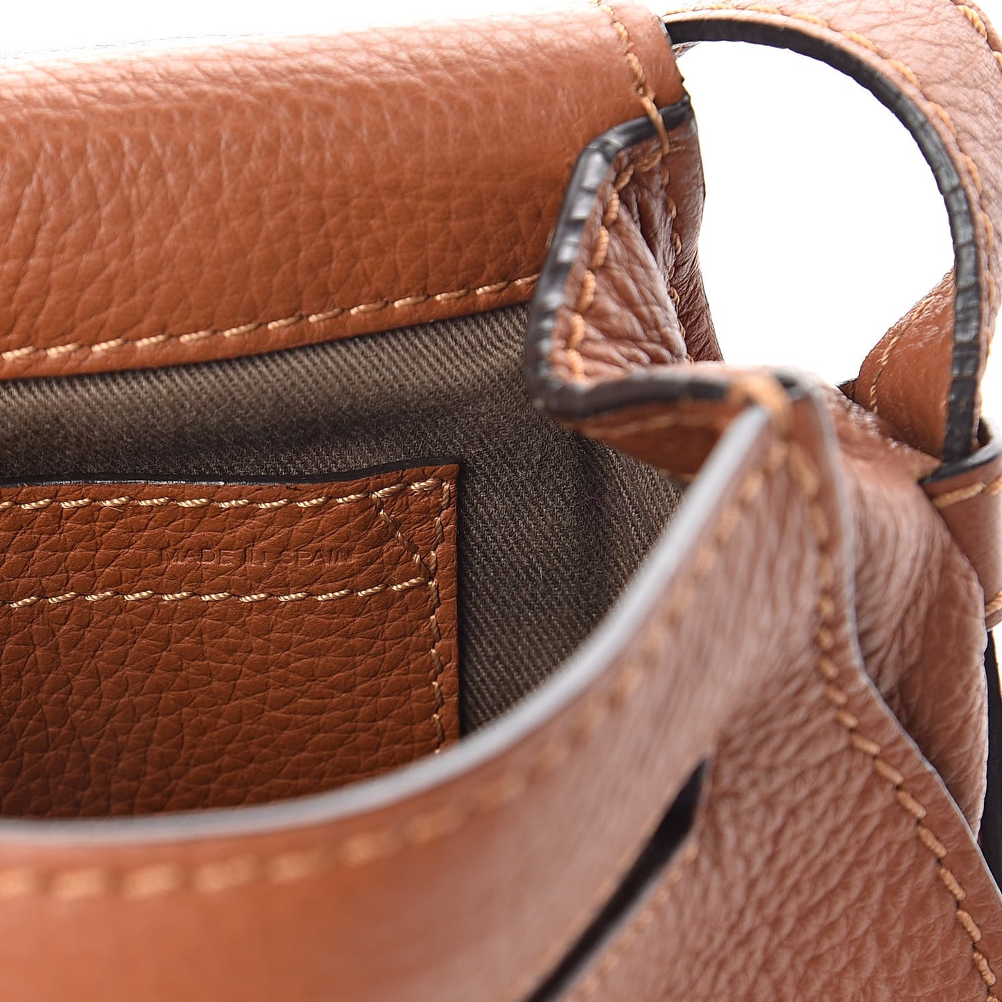 Calfskin Mini Marcie Round Crossbody Bag Tan