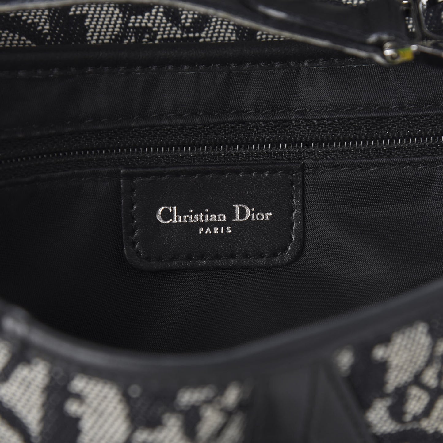 Monogram Saddle Bag Black