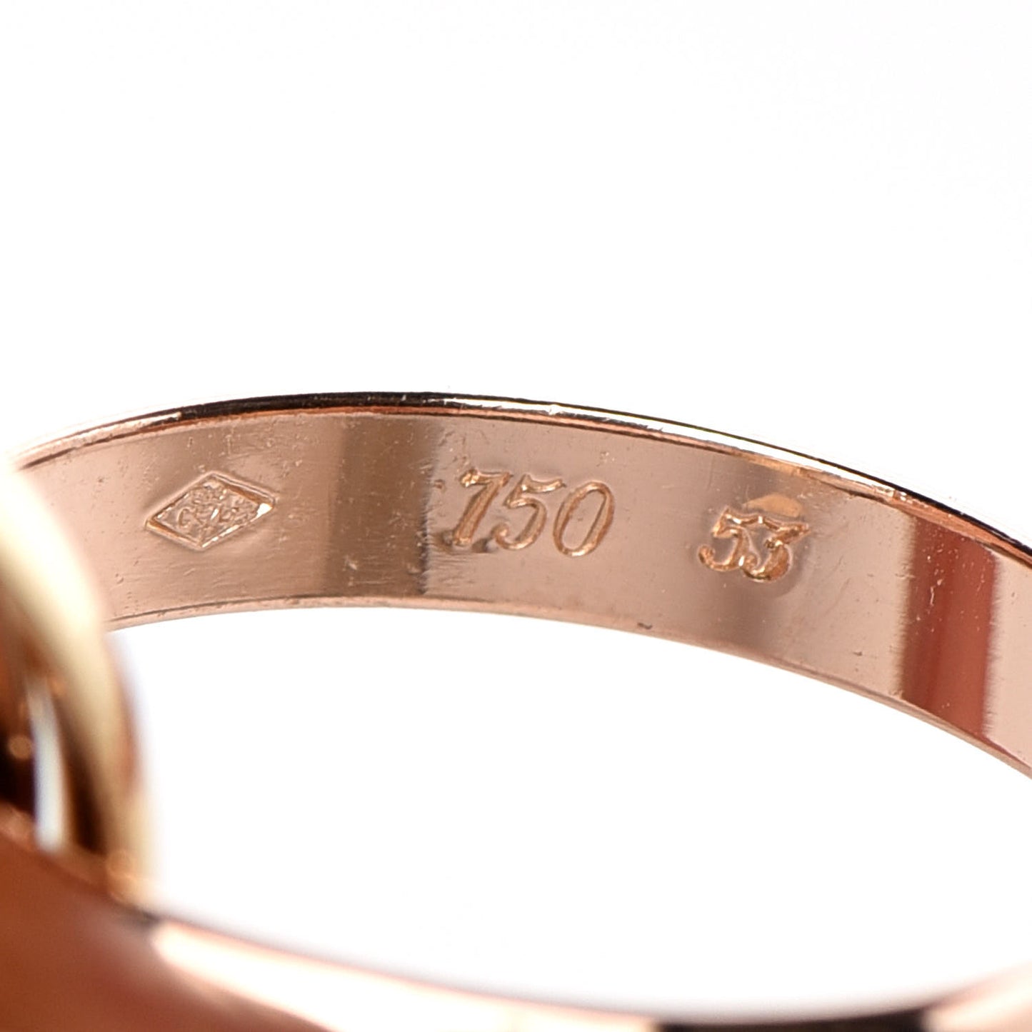 18K Pink Yellow White Gold Classic Les Must De Trinity Ring 53 6.25