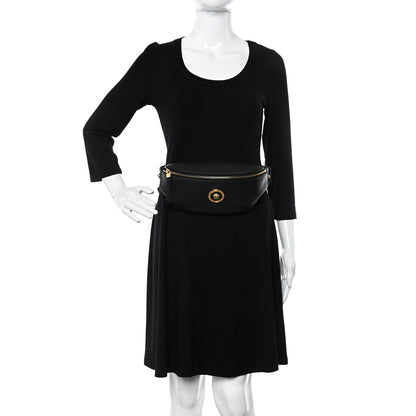 Versace Grained Calfskin Vanitas Medea Belt Bag Black 2 of 11