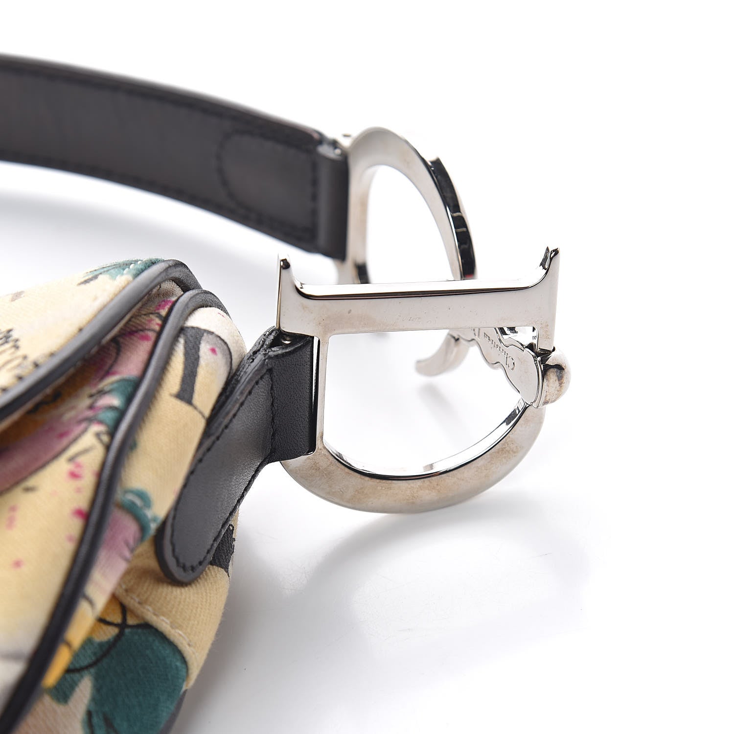 Christian Dior Canvas Paris 50s Saddle Bag Multicolor 12 of 13
