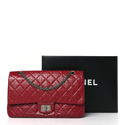 Chanel Aged Calfskin Quilted 2.55 Reissue 227 Flap Red 10 of 10
